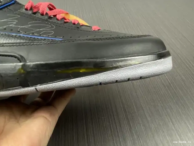 Rep Onekick Off-White 2 Jordan DJ4375-004 Low Black Retro Blue SP 0428
